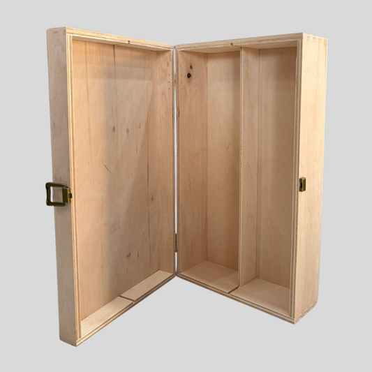 Cassetta in Legno per 2 Bottiglie – Cesteria Meridionale