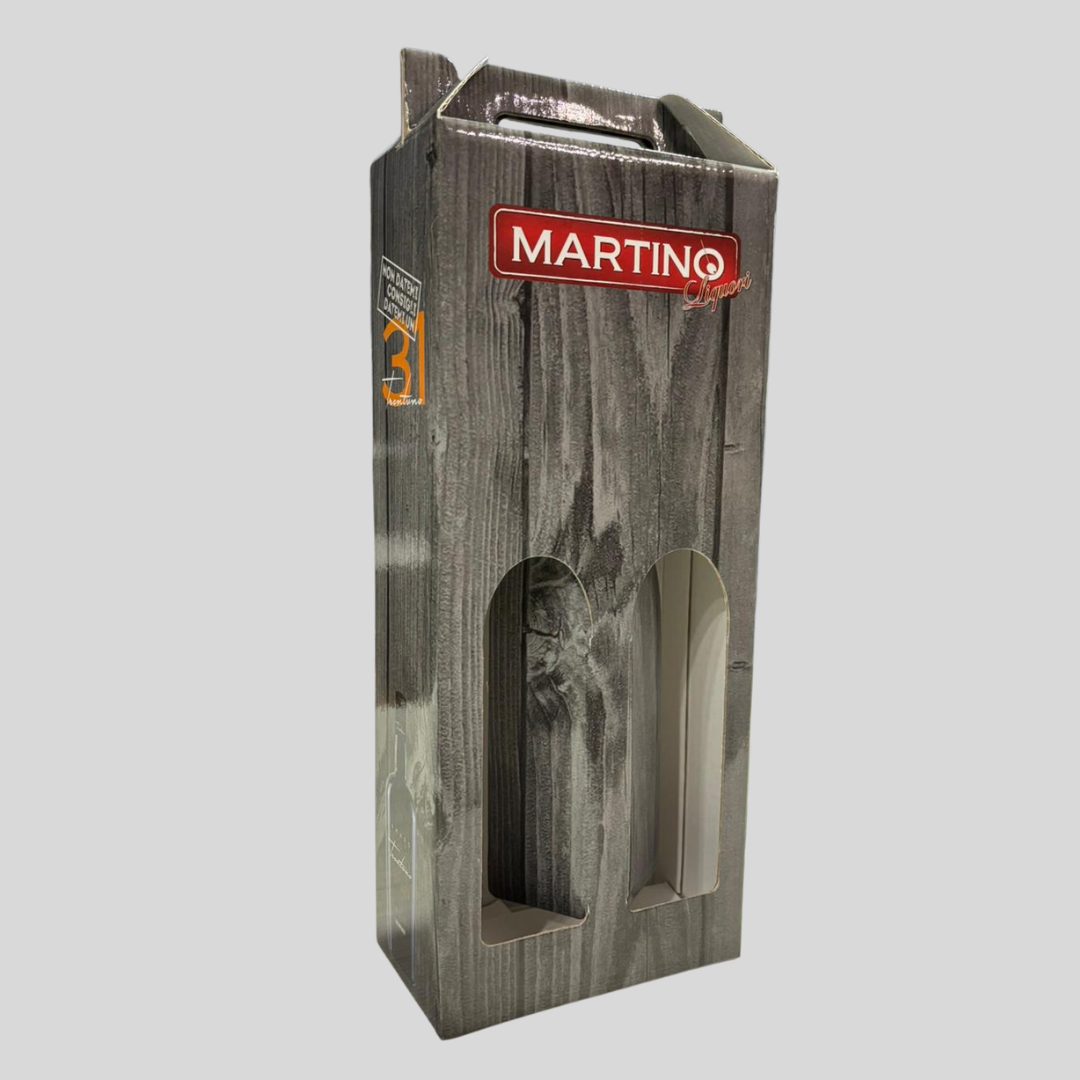 Box Regalo per 2 Bottiglie da 50cl- Martino Liquori