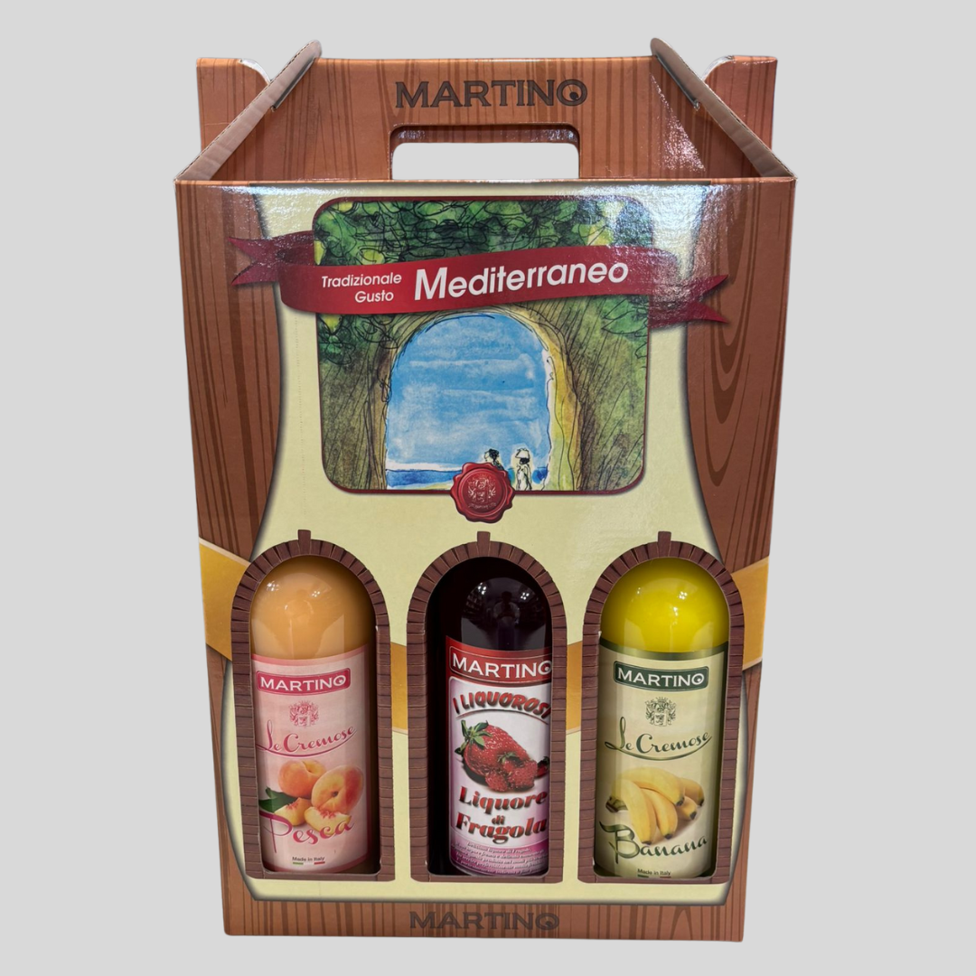 Box Regalo per 3 Bottiglie da 50cl- Martino Liquori