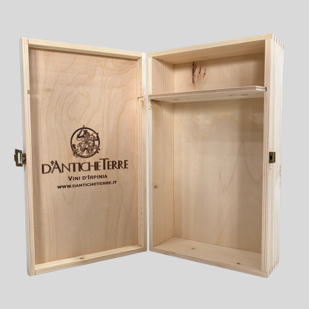 Cassetta Legno per 2 Bottiglie – D’Antiche Terre